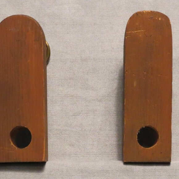 Antique sconces/candler holders from weaving looms - Picture 3 of 7